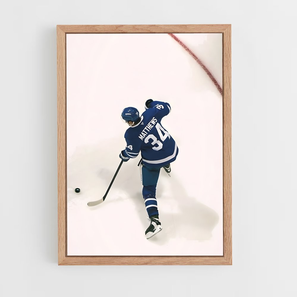 Poster Auston matthews – affiche Hockey sur glace (vue 4)